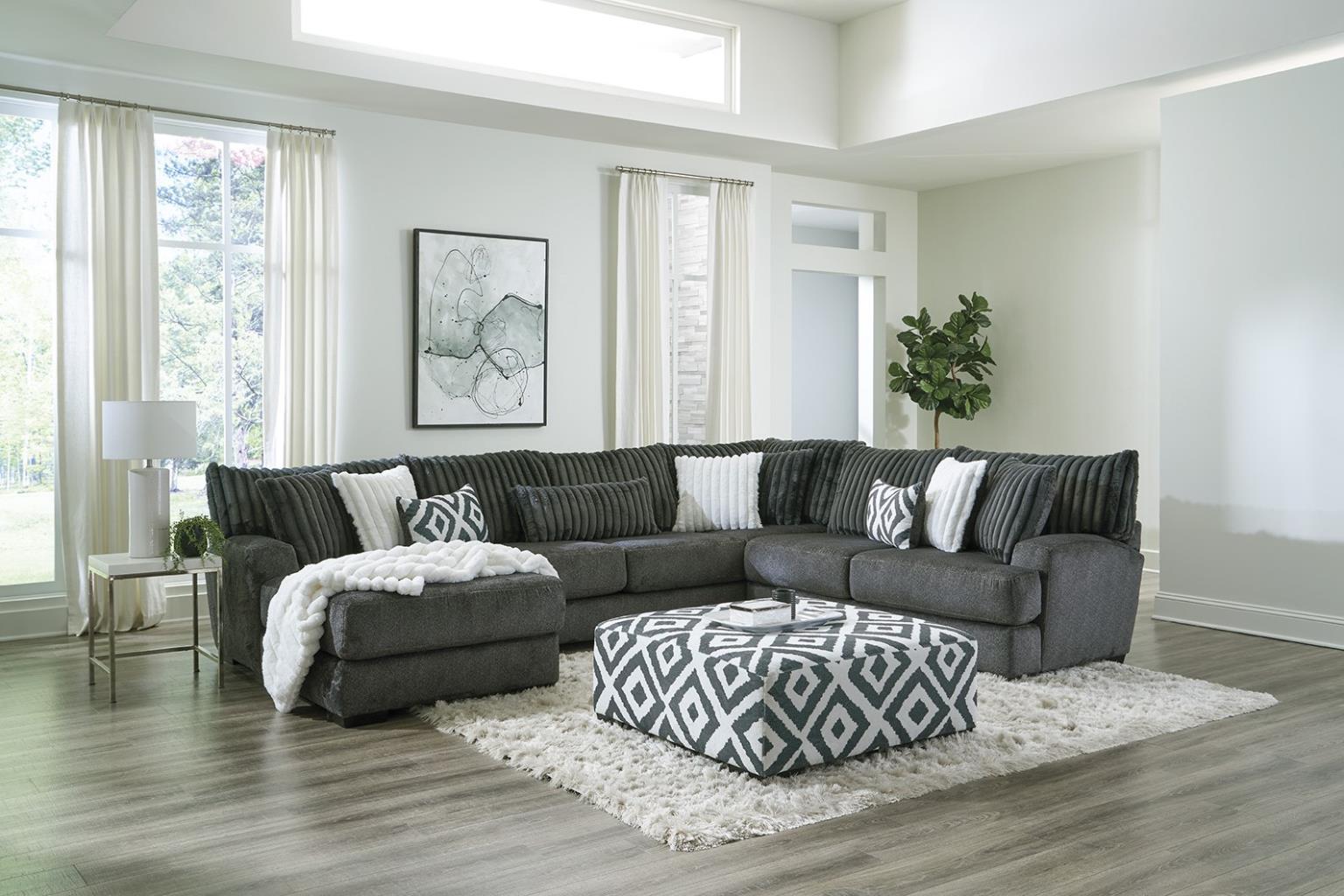 938 Sectional Gunmetal Image