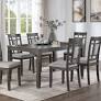 D2020 Dining Table + 6 Chair Set - Gray Image